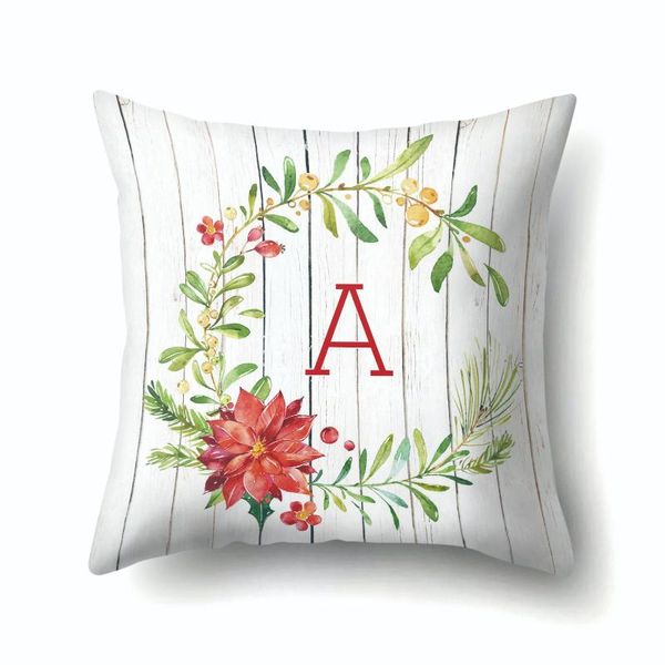

cushion/decorative pillow letter one side print cushion cover polyester decorative for sofa seat soft throw case 45x45cm home decor