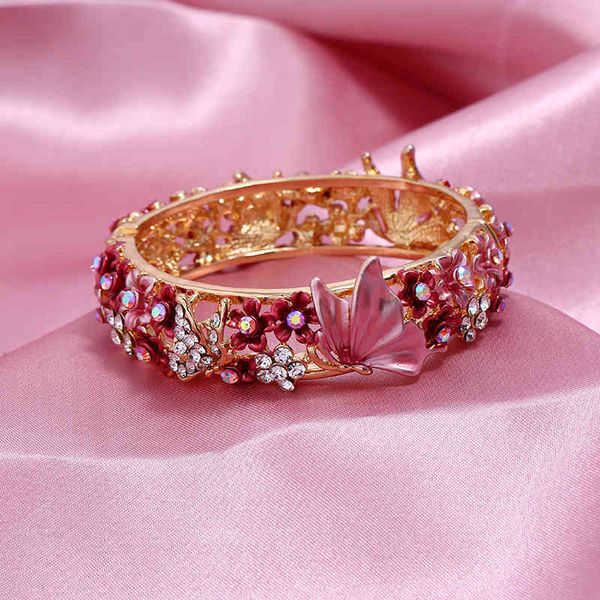 

chinese style products jewelry bracelet national palace painted butterfly love flower accessories diamond opening fashion for women