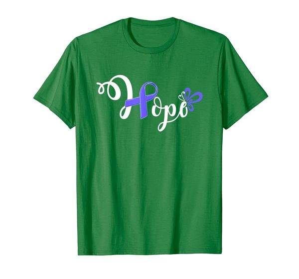 

hope esophageal cancer butterfly ribbon cancer gifts t-shirt, White;black