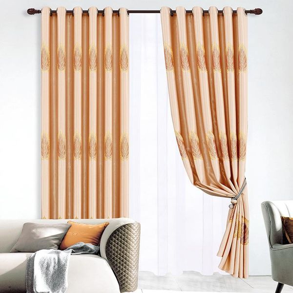 

curtain & drapes nordic modern minimalist curtains with gold branches and jade leaves printing high shading for living room bedroom