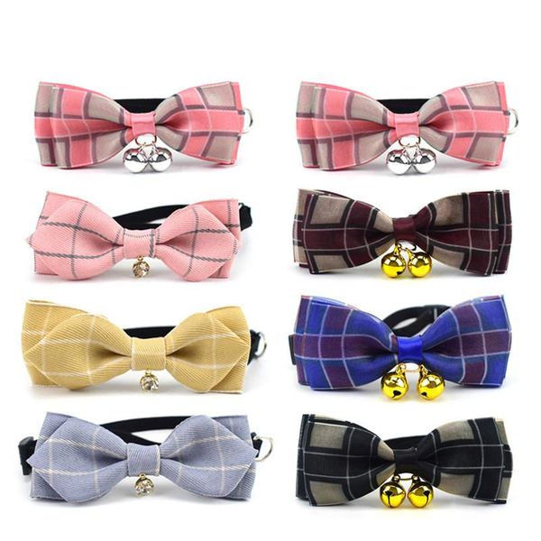 

dog collars & leashes bow tie accessories teddy puppy kitten pet bowknot elaborate bells for the holidays collar