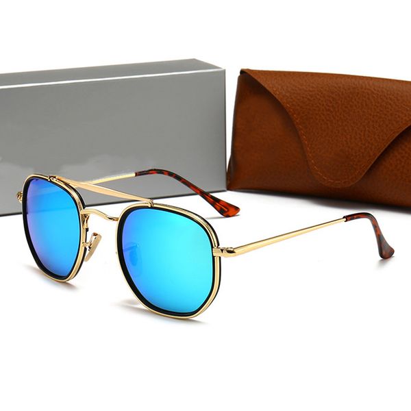 

luxury brand polarized ray mens womens men womenpilot sunglasses bans designers uv400 eyewear sun glasses metal frame polaroid lens with box, White;black