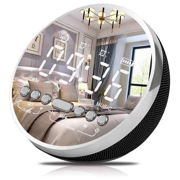 

other clocks & accessories multifunctional alarm clock with fm radio,digital led bluetooth speaker,for bedrooms