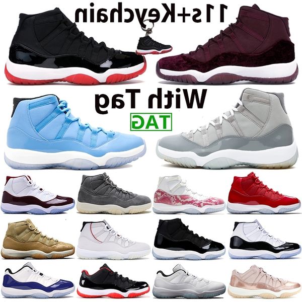 

11 bred basketball shoes mens 11s sports sneakers pantone cool grey concord heiress night maroon low legend blue cherry chaussures