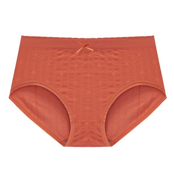 

women's panties 2pcs underwear seamless striped female solid mid-waist underpants women cotton crotch briefs breathable lingerie, Black;pink