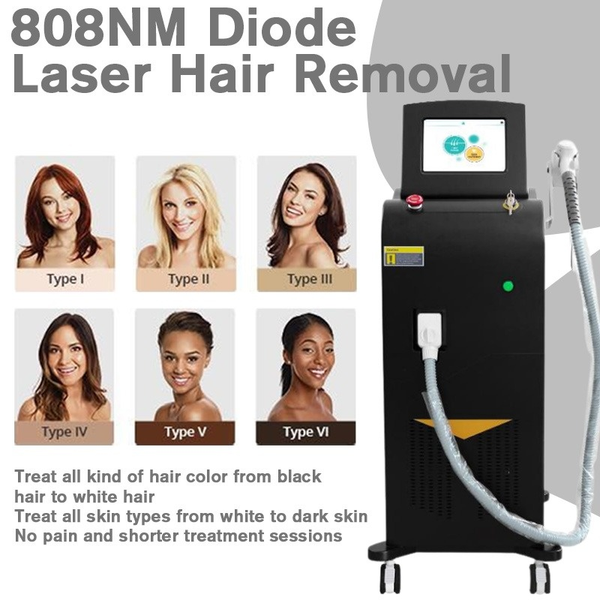 

laser hair removal device 808 diode alexandrite beauty machine, Black