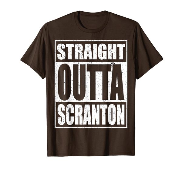 

the straight outta scranton office t-shirt gift idea t-shirt, White;black