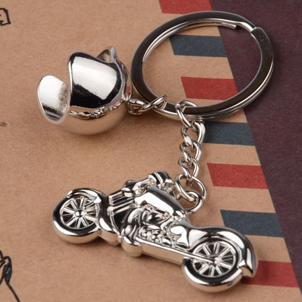 

smart key holder for car styling accessories motorcycle helmet key rings motor keychain metal motocross, Silver