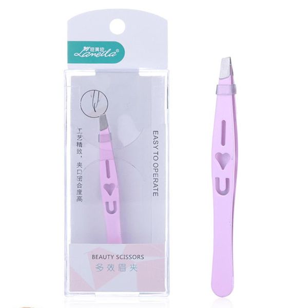 

professional eyebrow tweezers stainless steel clip hair removal makeup tools & stencils