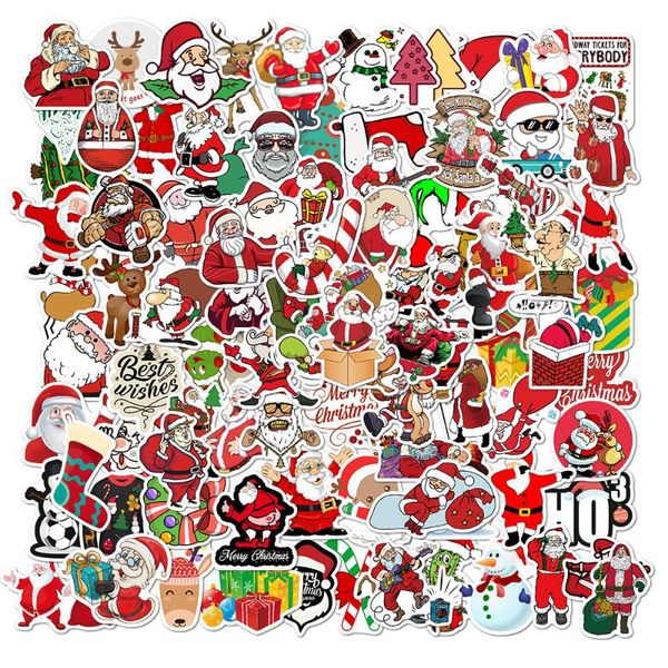 

gift wrap 50/100pcs christmas halloween stickers lapguitar motorcycle luggage skateboard bicycle waterproof sticker kids toys,1yc20663