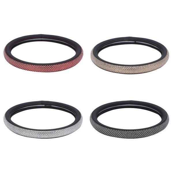 

universal 15 inch 38cm leather steering wheel cover for cars protector women covers