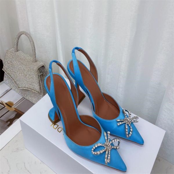 

designer silk diamond womens high heeled sandals shoes pointed toes sunflower buckle embellished studded sandal summer fashion 10cm heel lea, Black