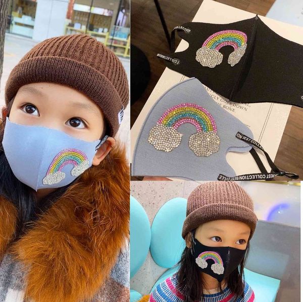 

proof cold and warm keeping children's rainbow mask in autumn winter