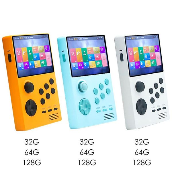 

portable game players retro pocket gaming console 3.5 inch ips display android system handheld video support wifi -compatible output
