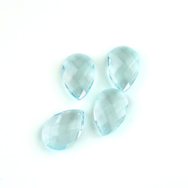 

lt aquamarine 20pcs/lot 38mm crystal grid prism pendants for chandelier glass lighting lustre de cristal lamp parts