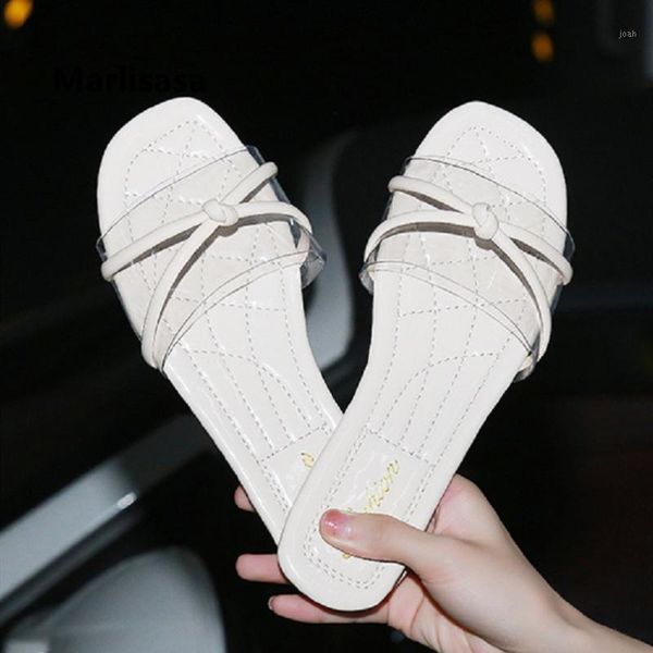 

marlisasa vrouwen pantoffels women classic slip on slippers female casual street & beach slides f53901, Black