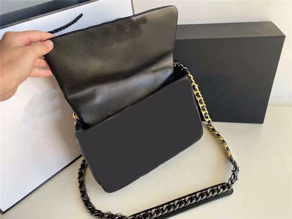 

sell luxurys designers bags back pocket classic flap super soft lampskin leather shoulder bag 3 colours rough chains strap crossbody hollow