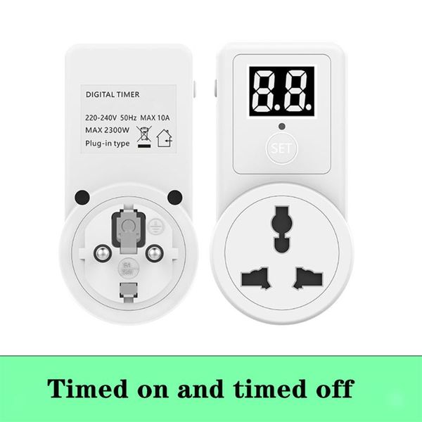 Digitaler Countdown-Timer-Schalter, Universal-Steckdose, Plug-in, Zeitsteuerung, Telefon-Batterie, Elektroauto-Lade-Timer