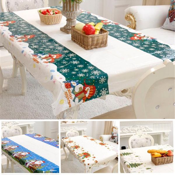 

christmas tablecloth kitchen dining table decorations home party covers cover cloth decor
