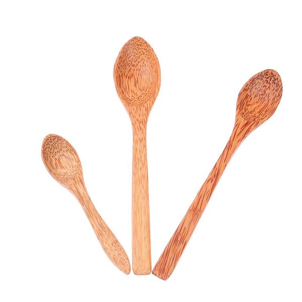 

spoons natural coconut spoon creative shell fruit salad noodle rice wooden tableware restaurant kitchen