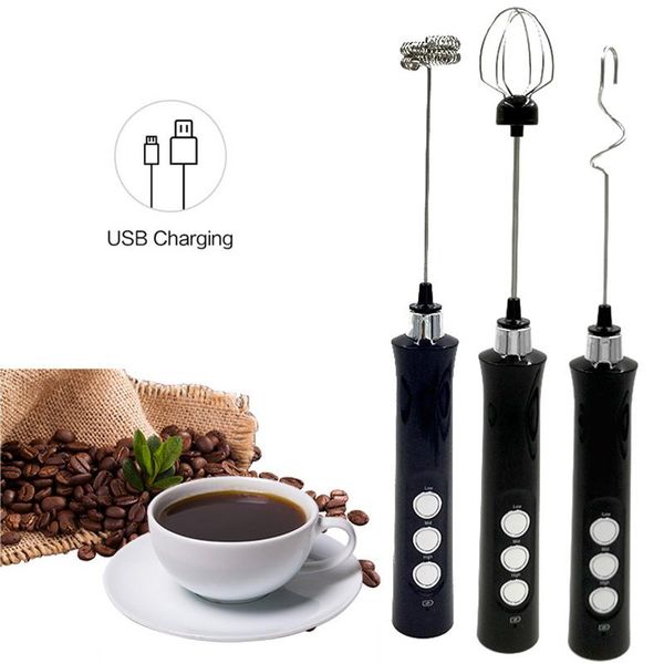 

rechargeable milk frother battery operated,3-speed portable travel frother,electric foamer coffee for latte camp kitchen