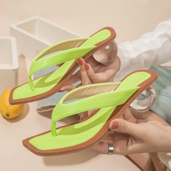 

pensamiento plus size 35-42 square toe women slippers fashion crystal ball heeled flip flops summer high heels outdoor slides, Black