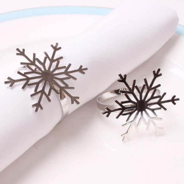 

style table decoration christmas snowflake napkin buckle, ring, paper ring rings
