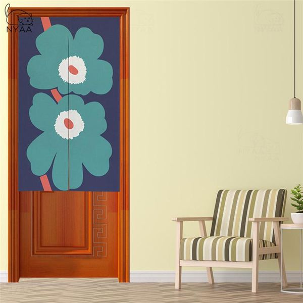 

curtain & drapes japanese noren door ins style flowers fengshui partition kitchen bedroom restaurant entrance decor hanging curtains