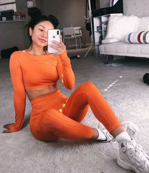 

yoga outfits high waist vital gym sport fitness leginsy sportowe pants scrunch buleggings running tights, White;red