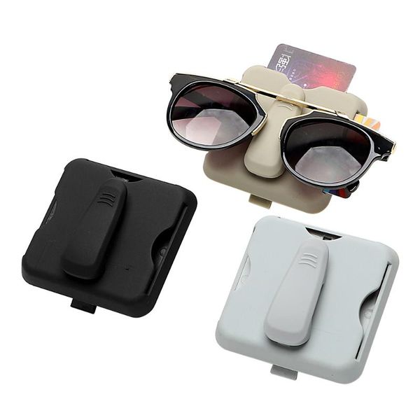 

car organizer leepee sunglasses holder sun visor clip auto parking card high-speed ic multifunction