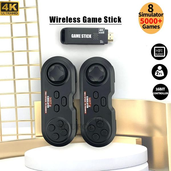 

portable game players drop usb wireless handheld tv video console built in 5000 classic 16 bit mini dual gamepad hd output