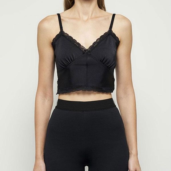 

women's tanks & camis women sling 2021 lace slim lady short, White