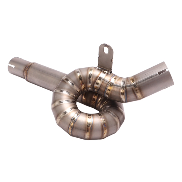 

motorcycle exhaust system slip on middle link pipe stainless steel replace catalyst for benelli leoncino 500