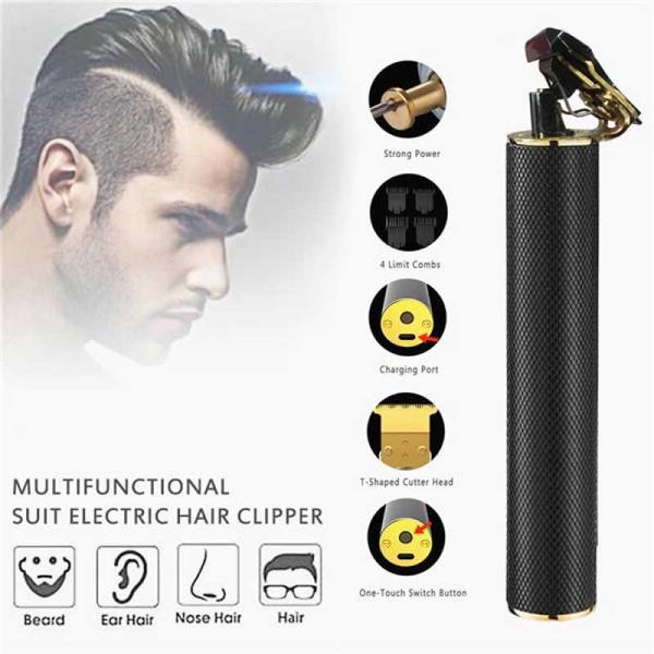 

rechargeable t9 baldheaded hair clipper electric trimmer cordless shaver men barber cutting machine clippers