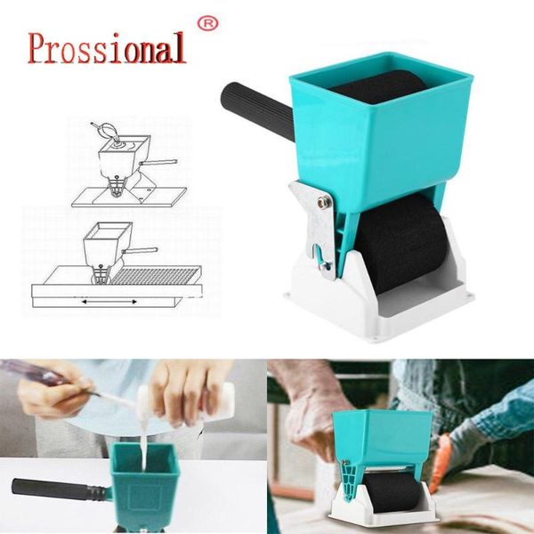 

professional hand tool sets 180ml/320ml paint buckets portable handheld glue applicator roller manual gluer for woodworking paiting