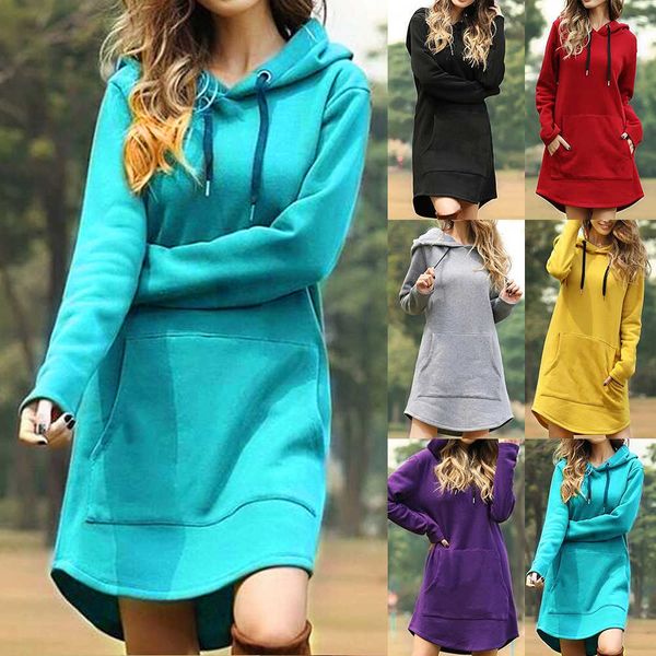 

loose women's hoodie, long, casual, solid color, female student sweatshirt, autumn and winter, loose, oversized sweater, White