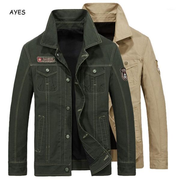 

men's jackets autumn military men jacket fashion bomber solid color slim fit coat lapel streetwear male, Black;brown