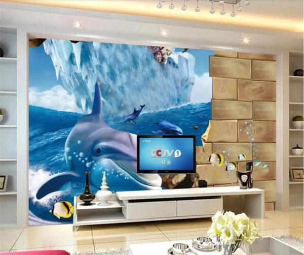 

wallpapers drop custom wallpaper 3d underwater world living room bedroom background wall papers for papel de parede