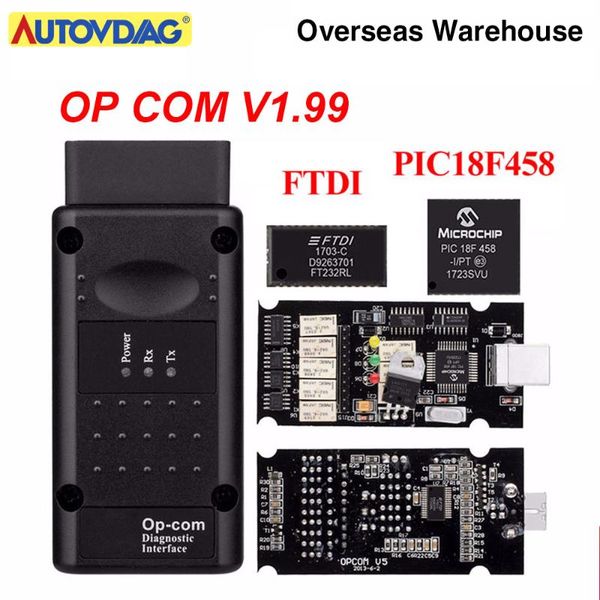 

code readers & scan tools op com opcom v1.99 v1.71 with pic18f458 ftdi ft232rl chip obd2 diagnostic tool op-com for v1.78 can be flash