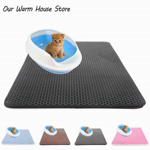 

cat beds & furniture litter mat eva double-layer cats trapper mats with waterproof bottom layer house bed supplies five color