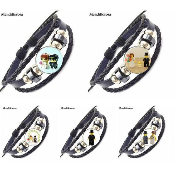 

charm bracelets ej glaze groom wedding for child hip hop jewelry wiht glass cabochon black leather bracelet bangle, Golden;silver
