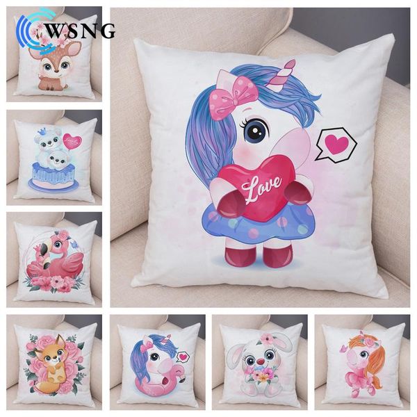 

cushion/decorative pillow cute cartoon animal parent-child pattern pillowcase children's room sofa family car decorative cushion cover
