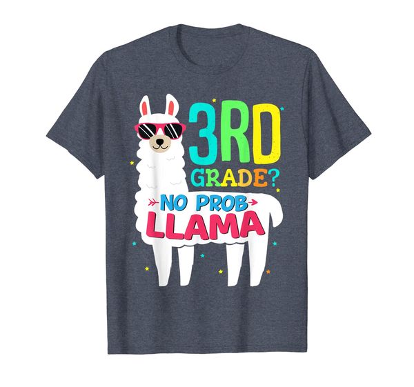 

3rd Grade Llama Back to First Day School Shirt No Prob 1st, Mainly pictures