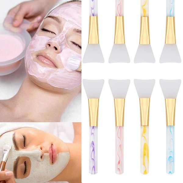 

makeup brushes silicone mask brush beauty soft head facial mixing applicator mud