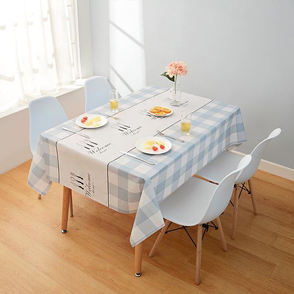 

table cloth tablecloth waterproof anti-scald oil-proof nordic 137*90cm disposable no-wash pvc cover picnic 2021