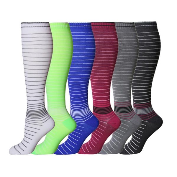 

sports socks compression for men running sock women knee high, Black