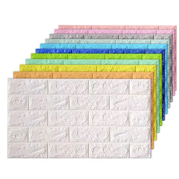 

wallpapers 3d wall panel stickers living room brick wallpaper for kids bedroom home decor covering self adhesive paper