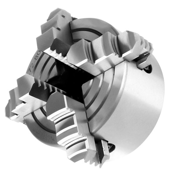 

k72-80 collet metal 4-jaw lathe chuck clamp turning manual tool safety