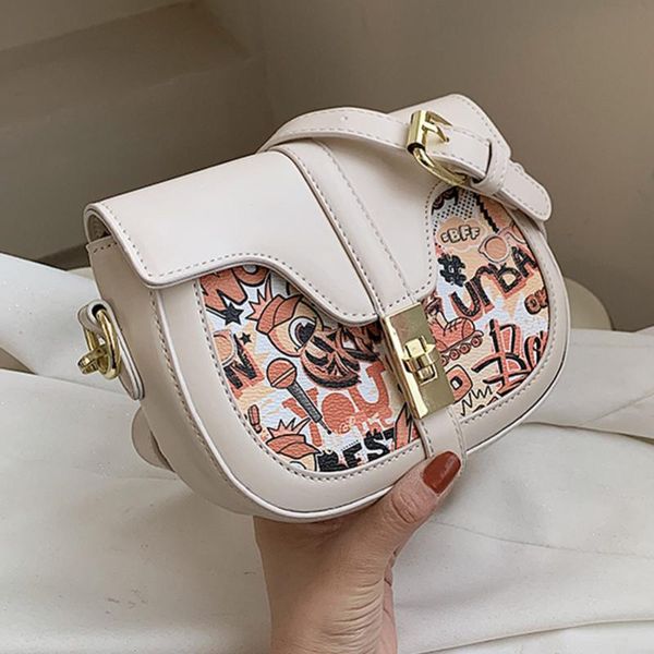 

vintage print simple small pu leather crossbody shoulder bags for women 2021 summer luxury trendy female handbag