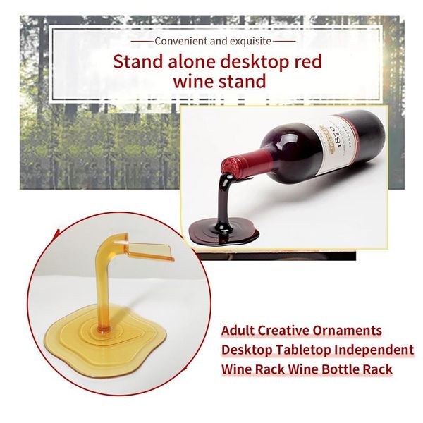 

tools & accessories creative spilled wine rack bottle holder countercan organizer for tablepantry cabinet refrigerator p1